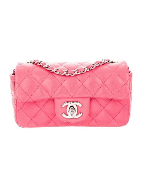 chanel mini classic flap bag pink